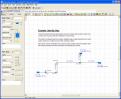 Flow through a system with a trubine