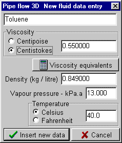 Pipe Flow 3D, pressure drop and pressure loss calculations on a network of pipes.